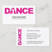 DANCE Studio Coach Docent Professioneel Visitekaartje (Voorkant / Achterkant)