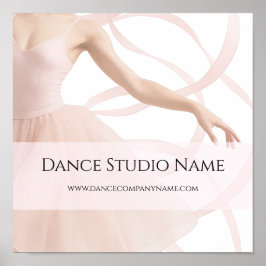 Dance Studio Teacher Soft Pink Poster