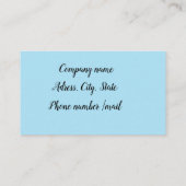 Dance studio visitekaartje (Achterkant)