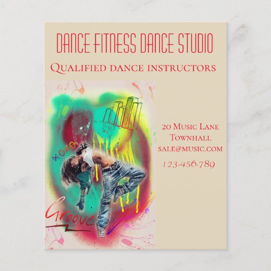 Dance studio's dansen flyer (Voorkant)