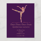Dance studio's danslessen flyer (Voorkant)