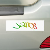 dance tanze bumpersticker (Op auto)