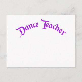 Dance Teacher (aanpassen) Briefkaart