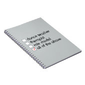 Dance Teacher Checklist Notitieboek (Rechterzijde)