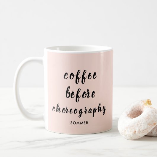 Dance Teacher Choreography Personalized Koffiemok (Met donut)