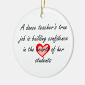 Dance Teacher - Dubbelzijdig siermiddel Keramisch Ornament (Links)