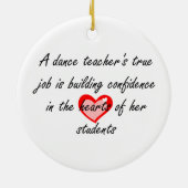 Dance Teacher - Dubbelzijdig siermiddel Keramisch Ornament (Achterkant)