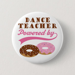 Dance Teacher Gift (Donuts) Ronde Button 5,7 Cm