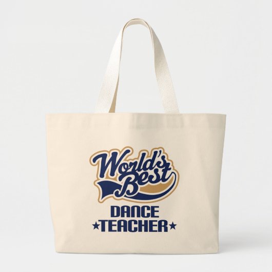 Dance Teacher Gift Grote Tote Bag (Voorkant)