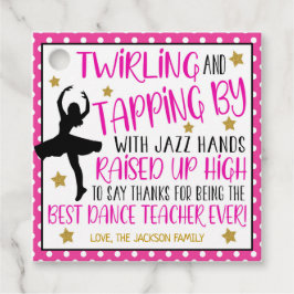 Dance Teacher Gift Label