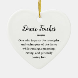 Dance Teacher Keramisch Ornament
