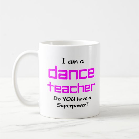 dance teacher koffiemok (Links)