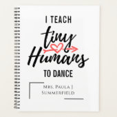 Dance Teacher Personalized Cute Inspirerend Planner (Voorkant)