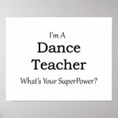 Dance Teacher Poster (Voorkant)