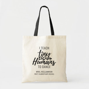 Dance Teacher Script Typography Feestdagen Tote Bag