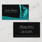 Dance Teacher Visitekaartje (Voorkant / Achterkant)