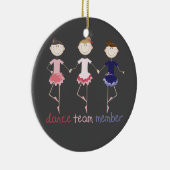 Dance Team Member Keramisch Ornament (Rechts)