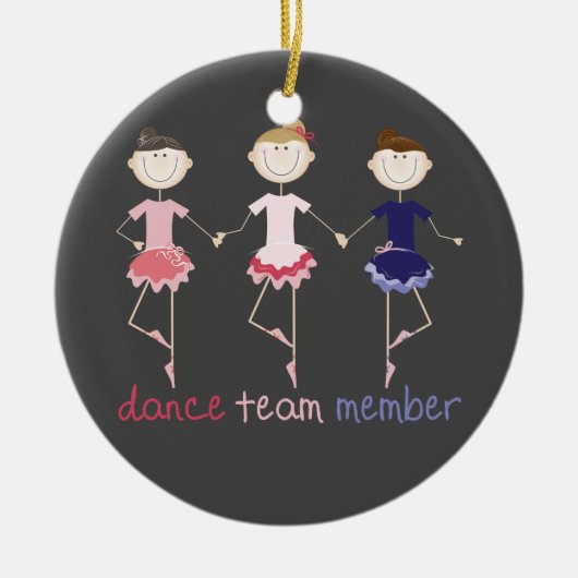 Dance Team Member Keramisch Ornament (Voorkant)