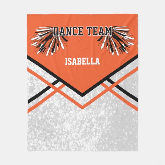 Dance Team Oranje Fleece Blanket Deken (Voorkant)