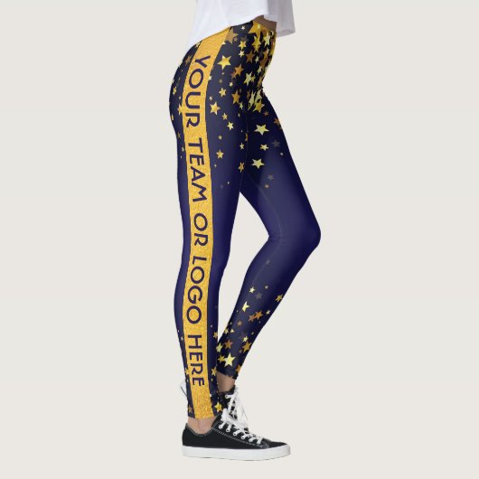 Dance Team Pom-pom girl Drill Custom Logo Leggings (Droite)