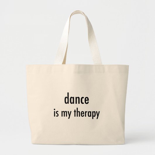 Dance-therapie zak grote tote bag (Voorkant)