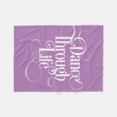 Dance Through Life Fleece Blanket (Voorkant (Horizontaal))