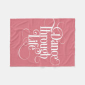 Dance Through Life Fleece Deken (Voorkant (Horizontaal))