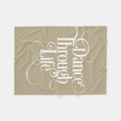 Dance Through Life Fleece Deken (Voorkant (Horizontaal))