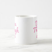 Dance Through Life Quote Dancer Gift Ballerina Koffiemok (Center)