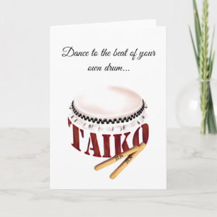 Dance to the beat of your own drum kaart