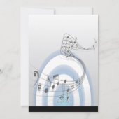 Dance to the Music Invitation Kaart (Achterkant)