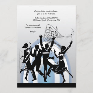 Dance to the Music Invitation Kaart