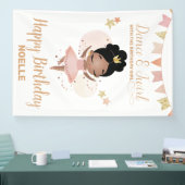 Dance & Twirl, Princess Ballerina w/Bow Birthday Spandoek (Beurs)