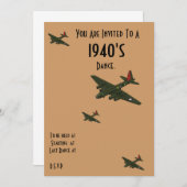 Dance-uitnodiging Kaart (Voorkant / Achterkant)