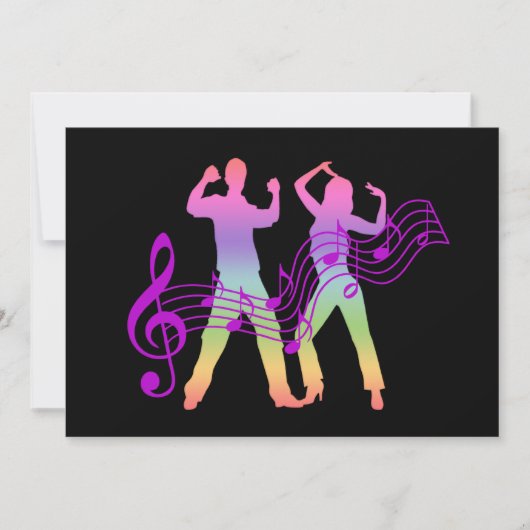 Dance-uitnodigingen Kaart (Voorkant)