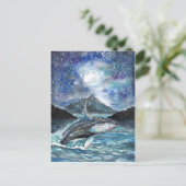 Dance under the Moon Briefkaart (Staand voorkant)