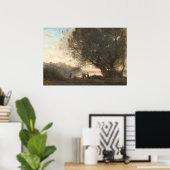 Dance under Trees - Jean-Baptiste - Corot Fine Art Poster (Thuiskantoor)