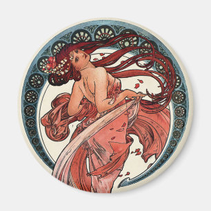 Dance van Alfons Mucha 1898 Magneet