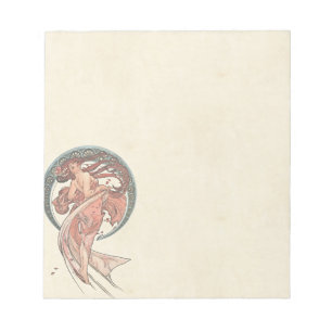 Dance van Alfons Mucha 1898 Notitieblok