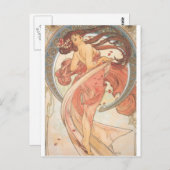 Dance van Mucha Briefkaart (Voorkant / Achterkant)
