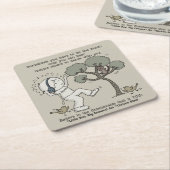 Dance Vierkante Kartonnen Onderzetter (Schuin)