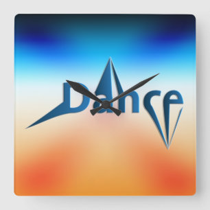 Dance Vierkante Klok