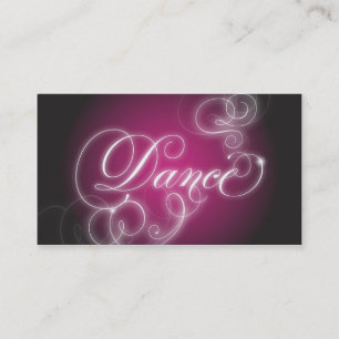 Dance Visitekaartje Elegant Flourish Glow