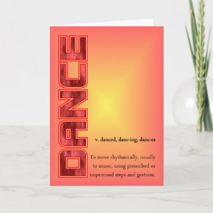Dance Wenskaart Kaart