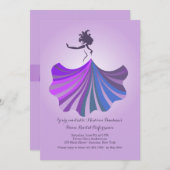 Dance with Flair Invitation Kaart (Voorkant / Achterkant)