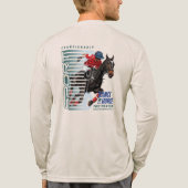 Dance with Horse (Light mode) | Men Long Sleeve Tri-Blend Shirt (Achterkant volledig)