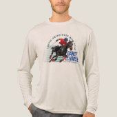 Dance with Horse (Light mode) | Men Long Sleeve Tri-Blend Shirt (Voorkant volledig)