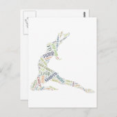 Dance Word Cloud Briefkaart (Voorkant / Achterkant)