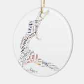 Dance Word Cloud Keramisch Ornament (Links)