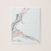 Dance Word Cloud Legpuzzel (Verticaal)